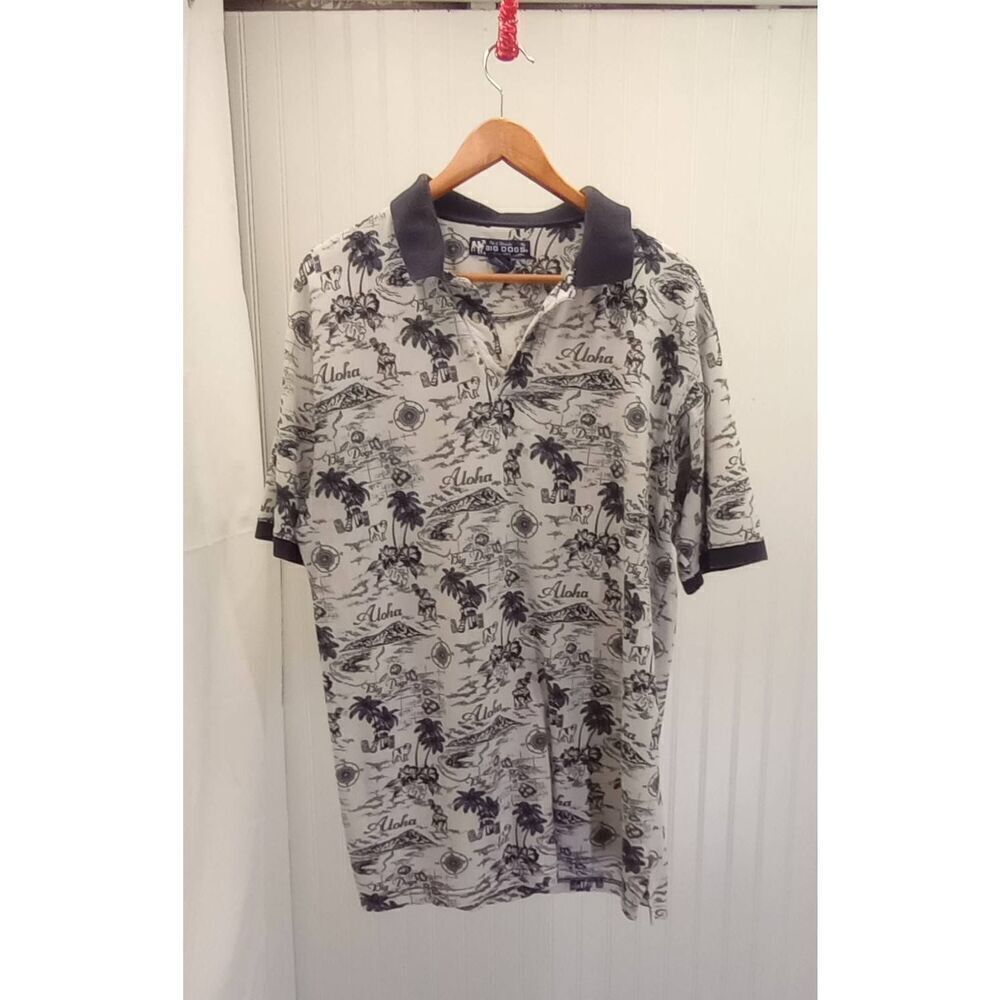 Big Dogs  VTG 90s, Hawaiian Polo size XL